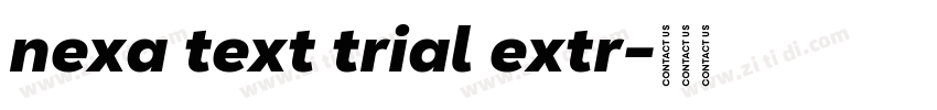 nexa text trial extr字体转换